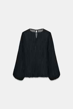 ZW COLLECTION PLEATED BLOUSE - Zara фото 7