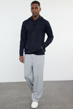 TRENDYOL MAN Mavi Regular/Normal Kesim Kapusonlu Uzun Kollu Sweatshirt TMNAW20SW0162 - Trendyolmilla фото 29