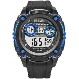 Часы наручные Smael мужские электронные SM1390black-blue
