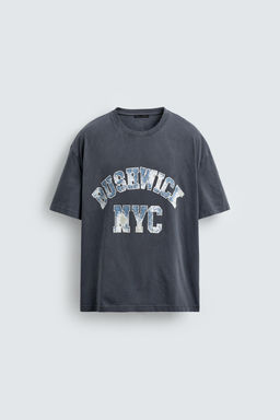 WASHED PRINT T-SHIRT