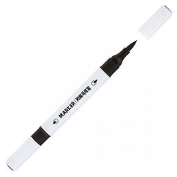 Маркер для рисования "Творчество" акриловый, на водной основе, смываемый, двойной нейлоновый наконечник: твердый и мягкий - кисточка, треугольная форма, с номером, набор 24шт, в пластмассовом кейсе с ручкой 21х16,6х3,2см (Китай)