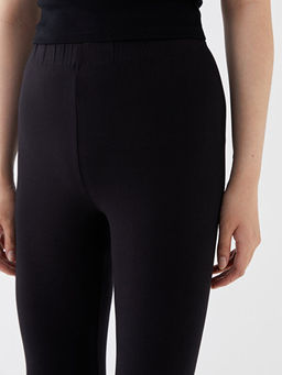 Kad?n Beli Lastikli D?z Tayt