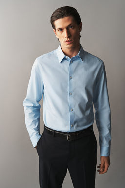 Camisa en algodon pima Slim Fit - H&m фото 2