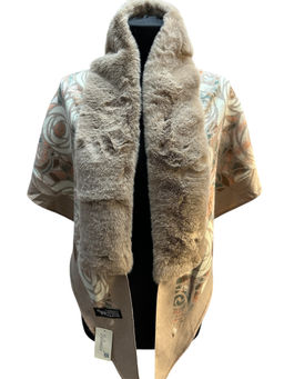 Платок-накидка с мехом