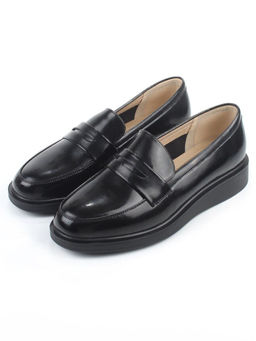 03-PDEB93-3 BLACK Лоферы женские (натуральная кожа)