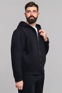 Арт. 69301 Толстовка мужская с начесом 50-58 (5 шт) Цвет:черный - Идеал фото 7