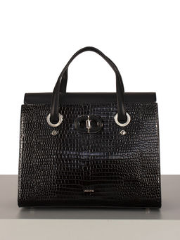 LACCOMA сумка WJD6707-черный эко кожа хлопок  фото 5