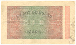 Банкнота 20000 марок 1923 года Германия