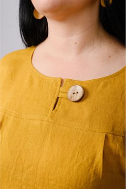 Льняное платье-футляр - Новый лен фото 5