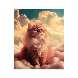 Цена за 4 шт. Тетрадь 96 листов в клетку Calligrata «Кошка в облаках», обложка мелованный картон, глянцевая ламинация, блок офсет МИКС