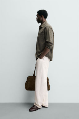 CAMISA FLUIDA LAVADA / VERDE - Zara фото 4