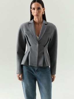 ЕМКА / Однобортный жакет с объемными плечами - Emka фото 2