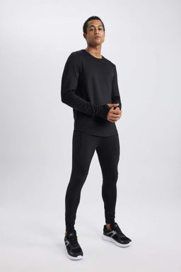 DeFactoFit Спортивная футболка узкого кроя с круглым вырезом  фото 3