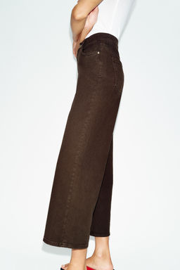 JEANS Z1975 CULOTTE TIRO ALTO COMFORT / Marr?n - Zara фото 8