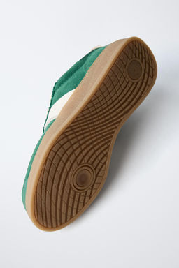 LEATHER DETAIL PLIMSOLLS - Zara фото 7