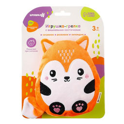 Игрушка грелка с вишневыми косточками Крошка Я «Лис», от 3 мес.