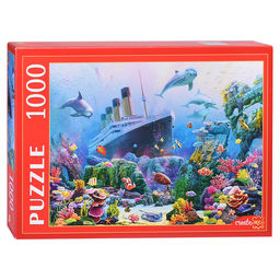 Пазлы 1000 "Затонувший Титаник"