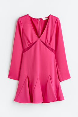 Vestido en crep? de sat?n