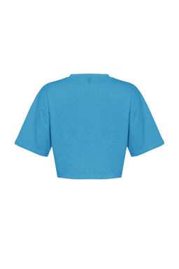 TRENDYOLMILLA Beyaz %100 Pamuk Premium Crop Bisiklet Yaka Orme T-Shirt TWOSS23TS00038  фото 31