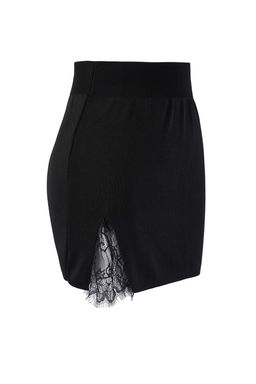 Siyah Yumusak Dokulu Vucudu Saran Mini Etek TWOAW26ET00145 - Trendyolmilla фото 5