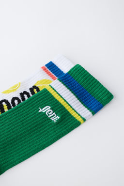 PACK DOS CALCETINES LARGOS PENN  / Blanco / Verde - Zara фото 2
