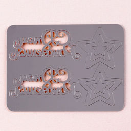 Цена за 2 шт. Топперы для торта «С днём рождения», золотые