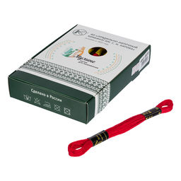 Нитки для вышивания ПНК им. Кирова мулине 100% мерсеризованный хлопок 24 x 8 м