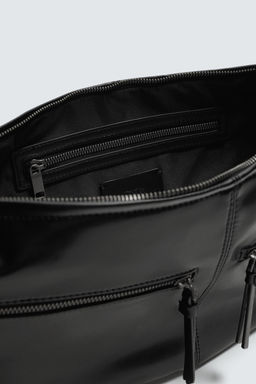 BOLSO HOMBRO PESPUNTES / Negro - Zara фото 6