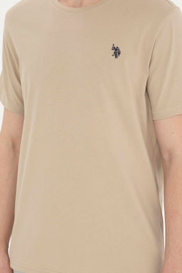 Мужская базовая футболка светло-хаки - U.s. polo assn фото 6