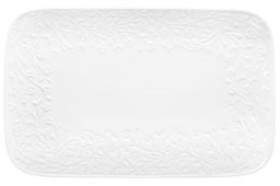 Блюдо прямоугольное 31*20,5*2,5 см "Веточки-цветочки" малое, фарфор