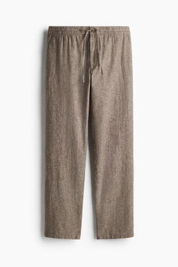 Pantal?n en mezcla de lino Regular Fit - H&m фото 3