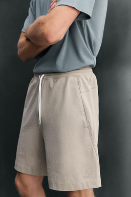 PANTALONES CORTOS TRAINING MEZCLA ALGOD?N 9 / Blanco - Zara фото 5