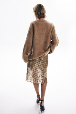 Falda de malla con lentejuelas - H&m фото 4