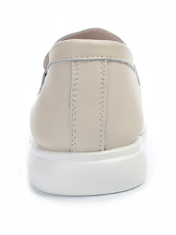 03-PDD191-1 BEIGE Лоферы женские (натуральная кожа)