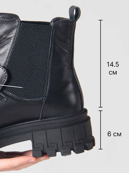 Ботинки 358.5511bl. black /шерсть