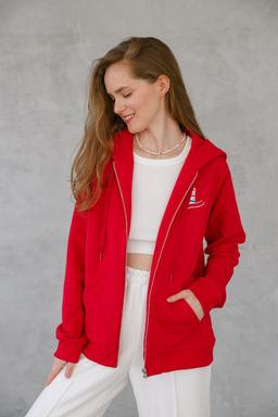 Толстовка на молнии женская Lighthouse Red