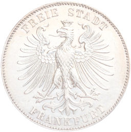 Монета 1 талер 1859 года Франкфурт 100 лет со дня рождения Фридриха Шиллера