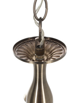 Люстра ЭкономСвет 72702/3A, 3×40 Вт, E27, 56×56×32-70 см, бронзовая