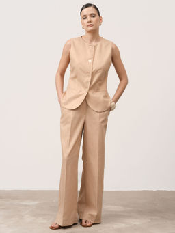 Жилет из льна 7011892 золото