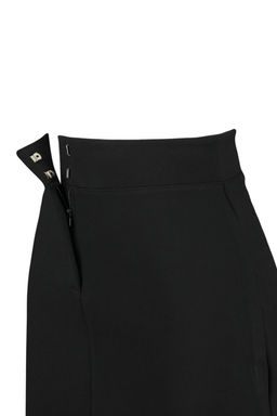 TRENDYOLMILLA Siyah Interlok Yuksek Bel Fermuarl? Mini Orme Etek TWOAW24ET00195 фото 14