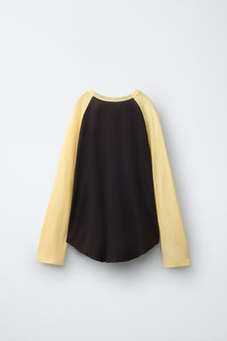 CAMISETA MANGA RANGL?N PUKAS SURF / Amarillo