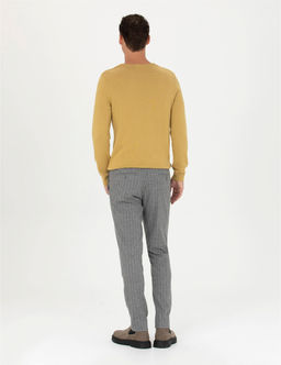 Gri Ekstra Slim Fit _izgili Kuma_ Pantolon - Pierre cardin фото 4