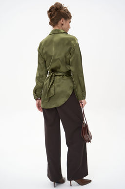 Рубашка Ямина (оливковый/уценка)