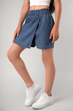 Джинсовая юбка-шорты для девочки Happyfox