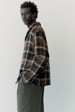 Sobrecamisa en mezcla de lana - H&m фото 5