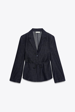 SHIRT BLAZER WITH BELT - Zara фото 5