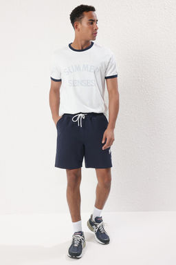 TRENDYOL MAN Lacivert Regular/Normal Kesim Manhattan Nak?sl? Sort & Bermuda TMNSS25SR00036 - Trendyolmilla фото 2