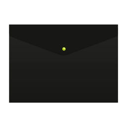 Цена за 4 шт. Папка-конверт на кнопке А4, 180 мкм, Calligrata, непрозрачная, чёрная, кнопки цветные, до 120 листов, МИКС  фото 6