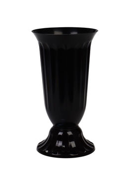 Ваза для цветов 2,5л d16см h30см "Цветочная", цвет Черная