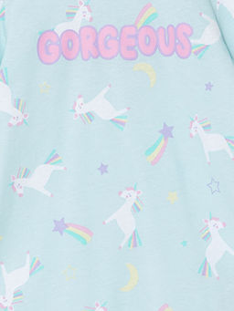 Bisiklet Yaka K?z ?ocuk Pijama Tak?m